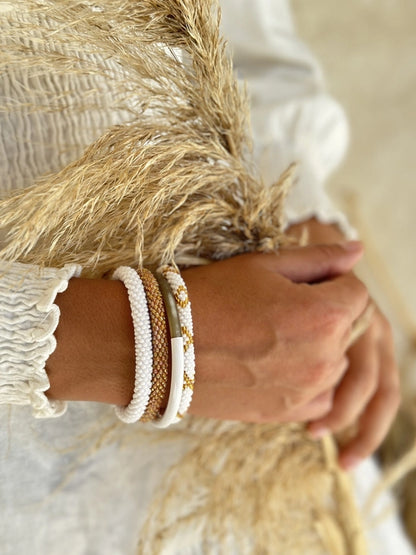 Pulsera NEPALÍ BLANCA